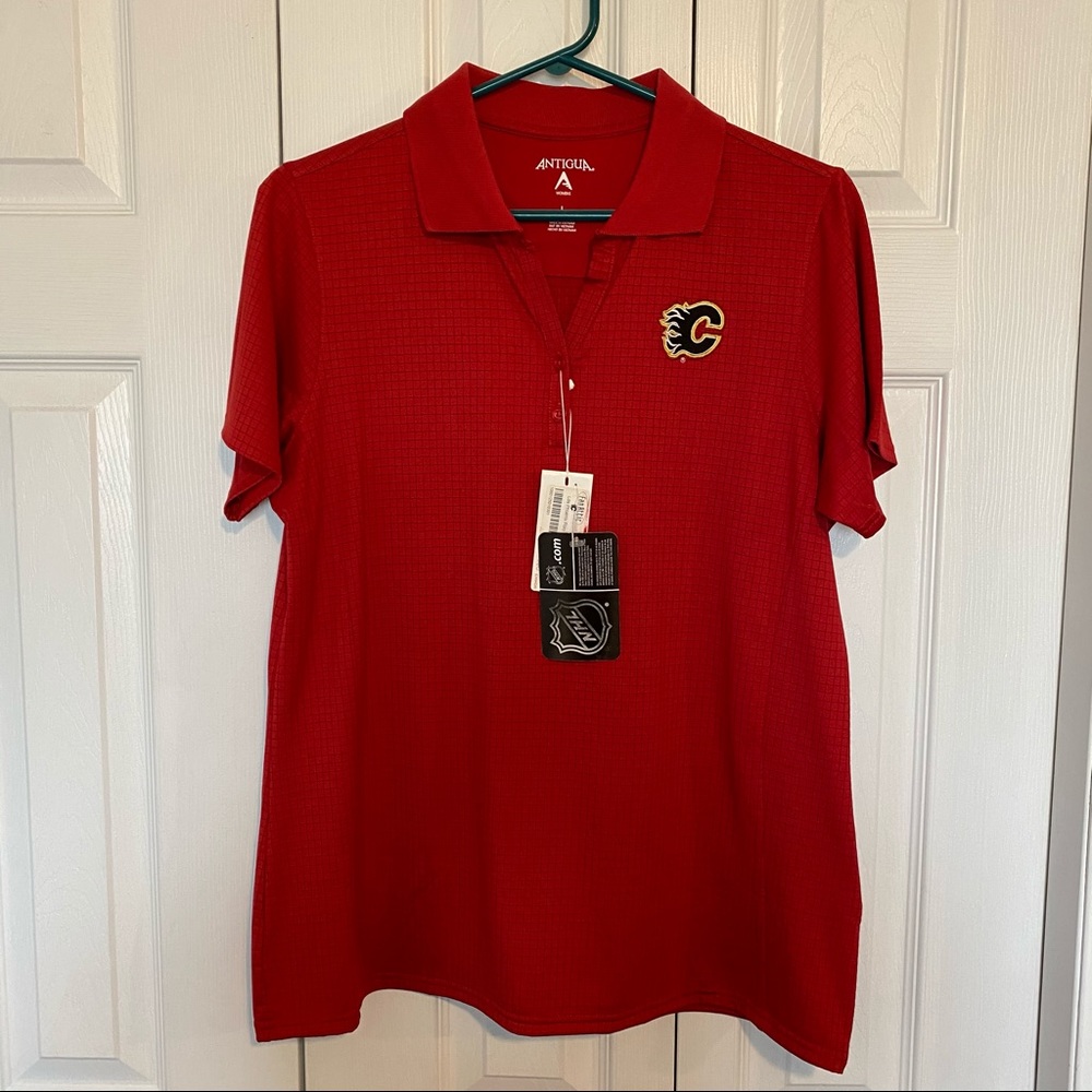 Calgary Flames Ladies Golf Polo shirt L